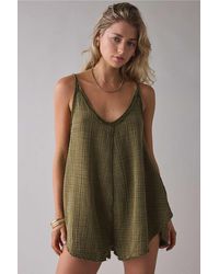 Out From Under - Olive Solace Romper S At Urban Outfitters - Lyst