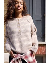 BDG - Henley Striped Jumper - Lyst