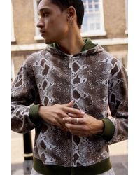 iets frans... - Snake Print Zip-through Hoodie Xs At Urban Outfitters - Lyst