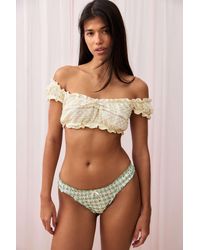 Out From Under - Gingham Thong - Lyst
