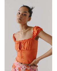 Uo Christiana Square Neck Playsuit 
