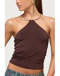 Edikted - Libie Chain Halter Top - Lyst