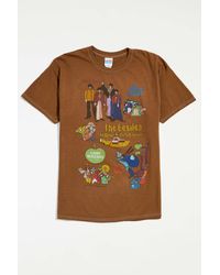 Urban Outfitters - The Beatles Yellow Submarine Tee In Brown At - Lyst
