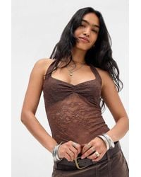 Out From Under - Marlow Lace Halter Top - Lyst