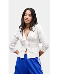 Silence + Noise - Silence + Noise River Ruched Shirt - Lyst