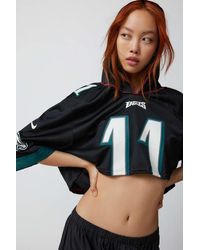 Urban Renewal Vintage Oversized Football Jersey in Red