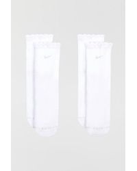 Nike - Everyday Elevated Ruffle Edge Crew Socks 2-Pack - Lyst