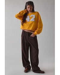 Vintage & ReMADE by UO - Remade By Uo Varsity Number Applique Graphic Long Sleeve Tee - Lyst
