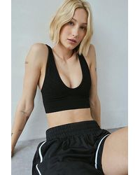 Out From Under - Kaylor Lace Jacquard Seamless Knit Plunge Bra Top - Lyst