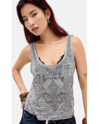 Urban Outfitters - Uo Irina Burnout Loose Tank Top - Lyst