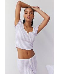 Out From Under - Sweet Dreams Ahoy Stripe Baby Tee - Lyst
