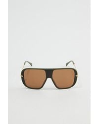Urban Outfitters - Arlo Flat Brim Aviator Sunglasses - Lyst
