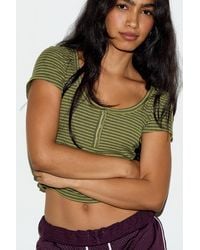 Out From Under - Henley Stripe T-shirt Xs At Urban Outfitters - Lyst