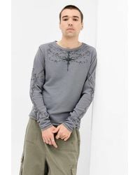 Jaded London Ines Waffle Long Sleeve in Natural for Men | Lyst UK