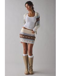 BDG - Northern Lights Fair Isle Knit Micro Mini Skirt - Lyst
