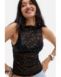Motel - Dudley Sequin Top - Lyst