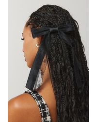 Urban Outfitters - Lace Satin Hair Bow Barrette - Lyst