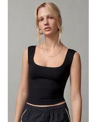 BDG - Ribbed Square Neck Tank Top - Lyst
