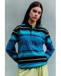 No Problemo - Stripe Long Sleeve Rugby T-shirt S At Urban Outfitters - Lyst