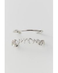 Urban Outfitters - Ethan Metal Cuff Bracelet Set - Lyst