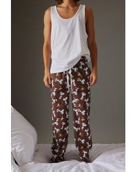 Urban Outfitters - Snoopy Roller Printed Lounge Pant - Lyst