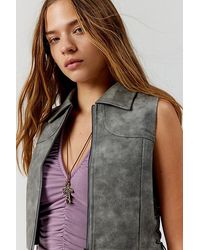 Urban Outfitters - Hammered Cross Corded Necklace - Lyst
