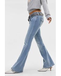 TRUE RELIGION - Blue Joey Flared Jeans - Lyst