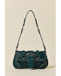 Silence + Noise Jade Denim Shoulder Bag | Lyst