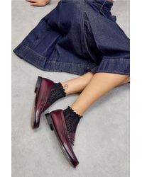 Out From Under - Pointelle Lettuce-edge Ankle Socks - Lyst
