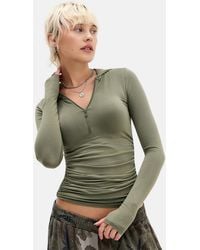 Urban Outfitters - Uo Kori Slinky Hooded Top - Lyst