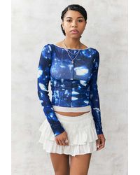 Urban Outfitters - Uo Lexi Double Layer Mesh Top - Lyst