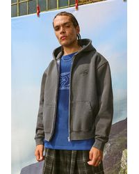 iets frans... - Washed Black Script Zip-through Hoodie - Lyst