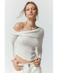Out From Under - Love Hurts Asymmetrical Off-the-shoulder Top - Lyst