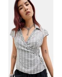 Kimchi Blue - Dora Wrap Blouse - Lyst
