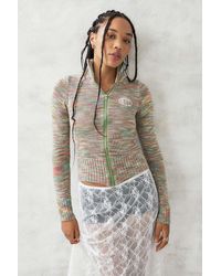 Daisy Street - Space-dye Knit Track Top S At Urban Outfitters - Lyst