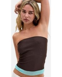 Motel - Brown Sekali Tube Top - Lyst