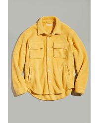 Standard Cloth Piled Fleece Shirt Jacket - Metallic