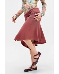 Urban Outfitters - Uo Andi Foldover Rib Skirt - Lyst