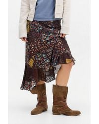 Urban Outfitters - Uo Stevie Mesh & Lace Midi Skirt - Lyst