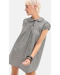 kimchi blue rosebud asymmetrical mini dress in Green Angie chiffon asymmetrical