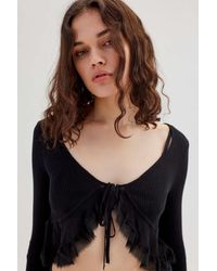 Urban Outfitters - Uo Maryn Tie-front Cardigan - Lyst