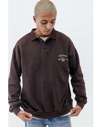 BDG Brown Crest Rugby Polo Shirt