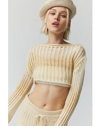 Urban Outfitters - Uo Ladder-Knit Shrug Sweater - Lyst