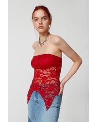 Urban Renewal - Remnants Witchy Lace Tube Top - Lyst