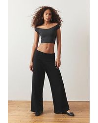 Out From Under - Walk This Way Foldover Wide-Leg Pant - Lyst