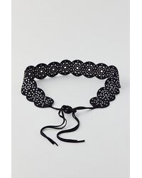Urban Outfitters - Uo Studded Circle Suede Tie Belt - Lyst