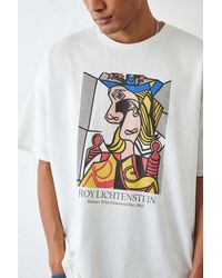 Urban Outfitters Uo - t-shirt mit print von roy lichtenstein - Grau