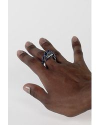 rain and rivers - Handmade Two Tone Glass Ring - Lyst