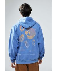 Urban Outfitters - Uo Blue Deep Connection Hoodie - Lyst