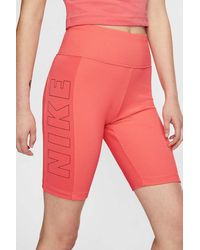 nike air biker shorts yellow